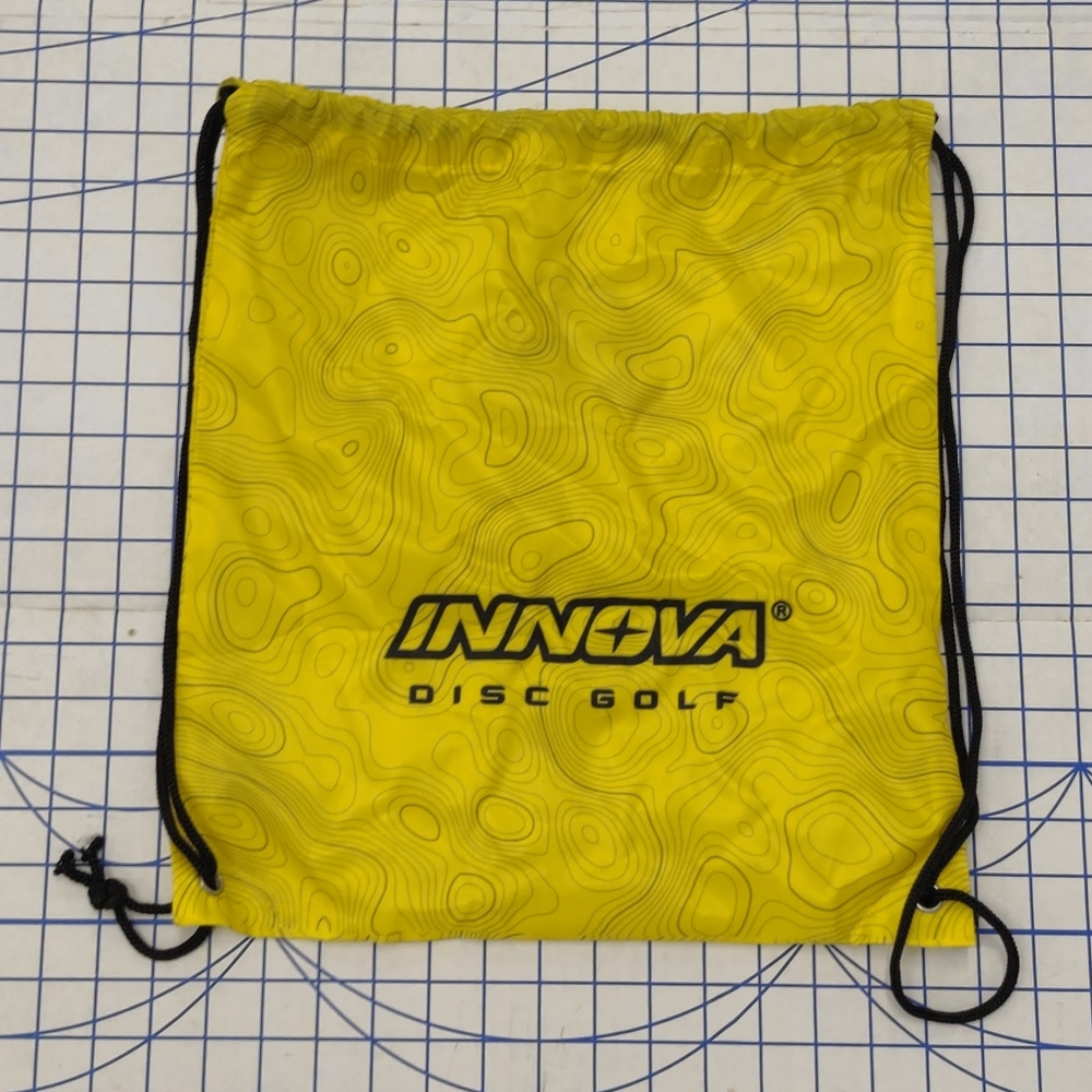 Innova Disc Golf Bag Yellow/Black Topography Map Print